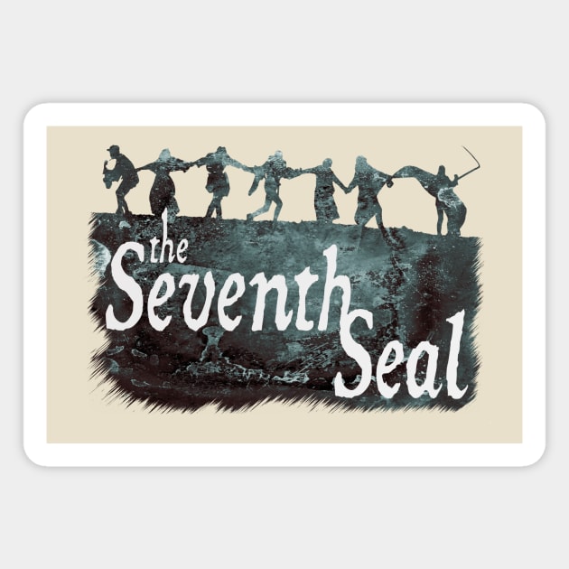 The Seventh Seal - The Dance Macabre Magnet by The Blue Box